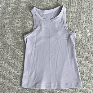 Lululemon light purple (lavender) tank top.